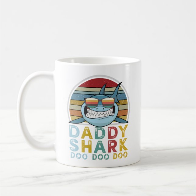 Taza De Café Daddy Shark Doo Doo (Izquierda)