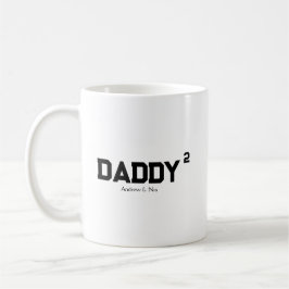 Taza De Café Daddy with custom children name