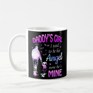 Taza De Café Daddys Chica Yo Solía Ser Su Ángel Ahora Es El Mío