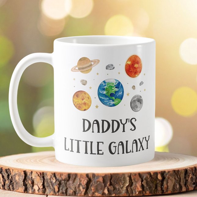 Taza De Café Daddy's Little Galaxy Funny Quote Space Kids (Subido por el creador)