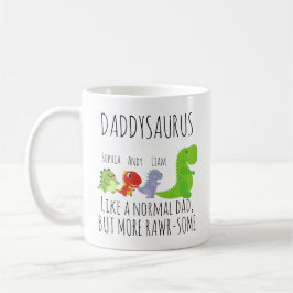 Taza De Café Daddysaurus personalizable