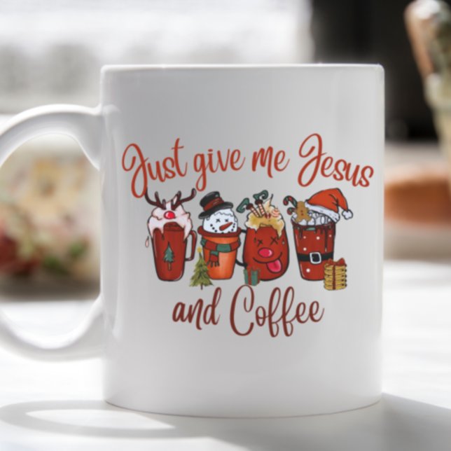 Taza De Café Dadme a Jesús y a los Navidades del café unas Navi (Subido por el creador)