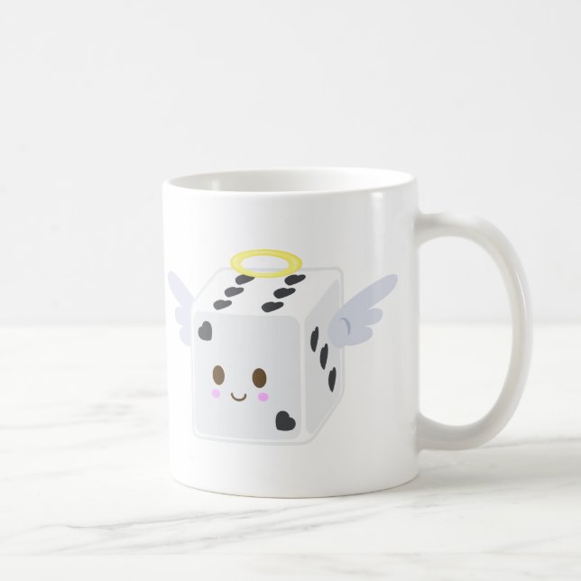 Taza De Café Dados del ángel y dados del diablo (Derecha)