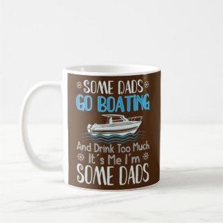 Taza De Café Dads Boating Dad Boat Captain Pontoon Cruising 