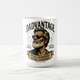 Taza De Café DADVANTAGE Aún aprendiendo, aún liderando, papá re