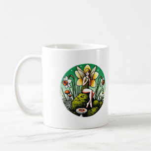 Taza De Café Daffodil Fairy Spring Faiys Flower Garden