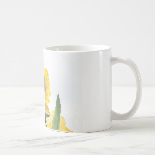 Taza De Café Daffodils amarillos (Derecha)