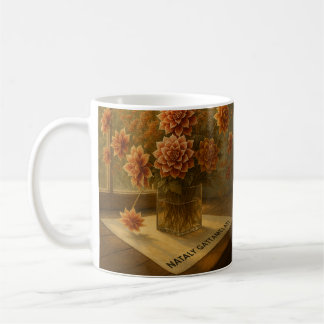 Taza De Café "Dahlia Art Print por Nataly Gattamelati - Wall De