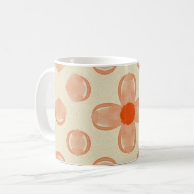 Taza De Café Dainty Dot Florals (Anverso izquierdo)