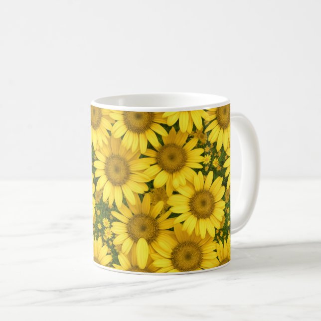 Taza De Café Daisies amarillos (Anverso derecho)