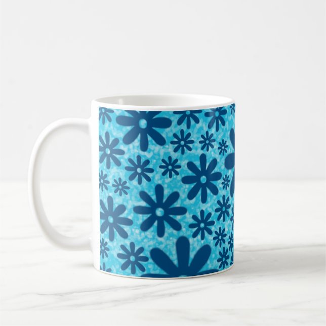 Taza De Café Daisies azules (Izquierda)