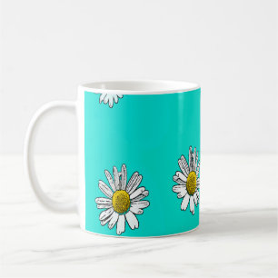 Taza De Café Daisies dibujado