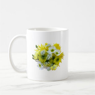 Taza De Café Daisies, Mamáes y el Bouquet de encaje de la Reina