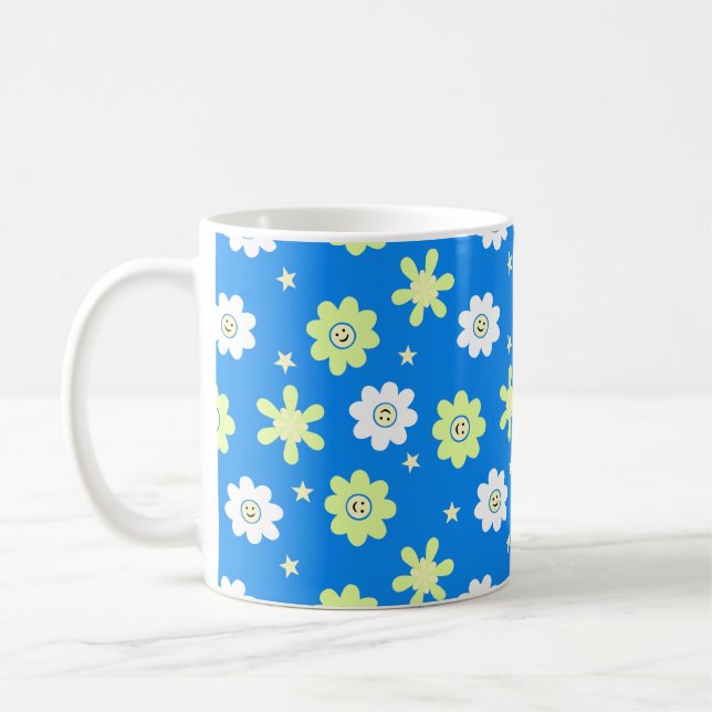 Taza De Café Daisies y estrellas (Izquierda)