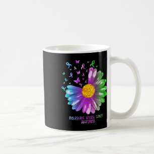 Taza De Café Daisy Butterfly Conciencia sobre el cáncer de mama