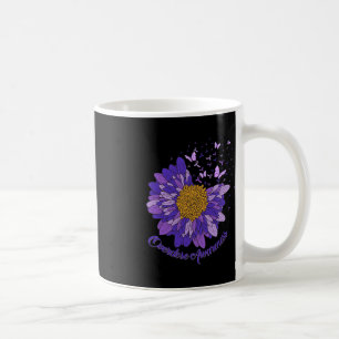 Taza De Café Daisy Butterfly Púrpura Cinta de sobredosis Concie