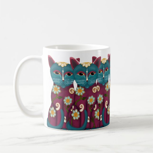 Taza De Café Daisy Cats (Izquierda)