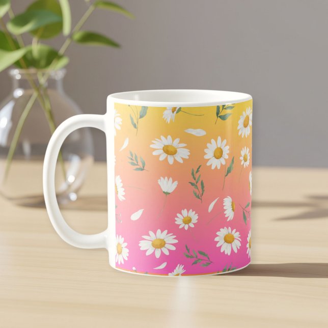Taza De Café Daisy ceramic mug , Daisy coffee cups  (Subido por el creador)