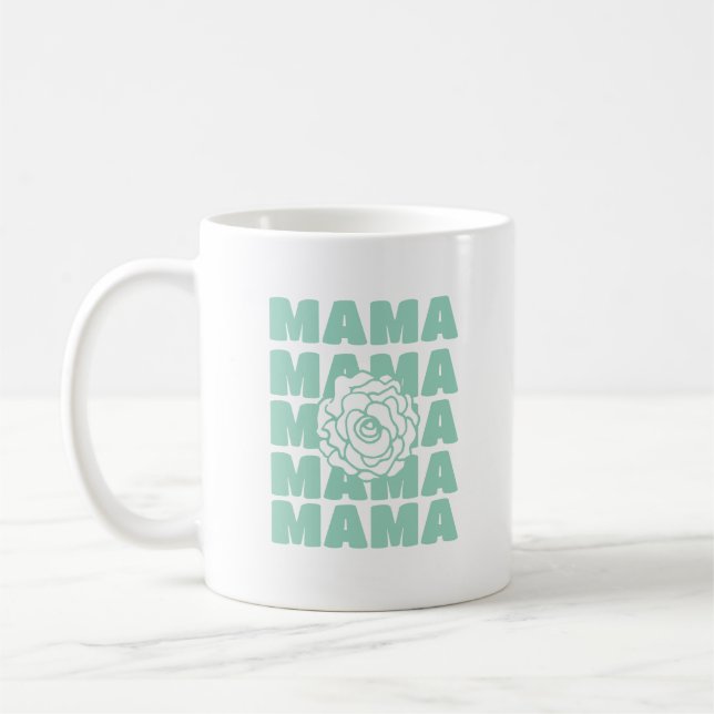 Taza De Café Daisy Floral Mama  (Izquierda)