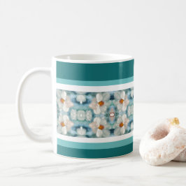 Taza De Café Daisy Floral Patterned