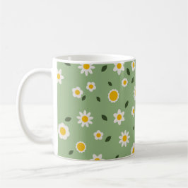 Taza De Café DAISY GREEN - Daisy Floral Mug