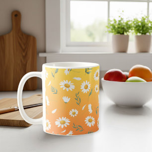 Taza De Café Daisy mugs , Floral gift