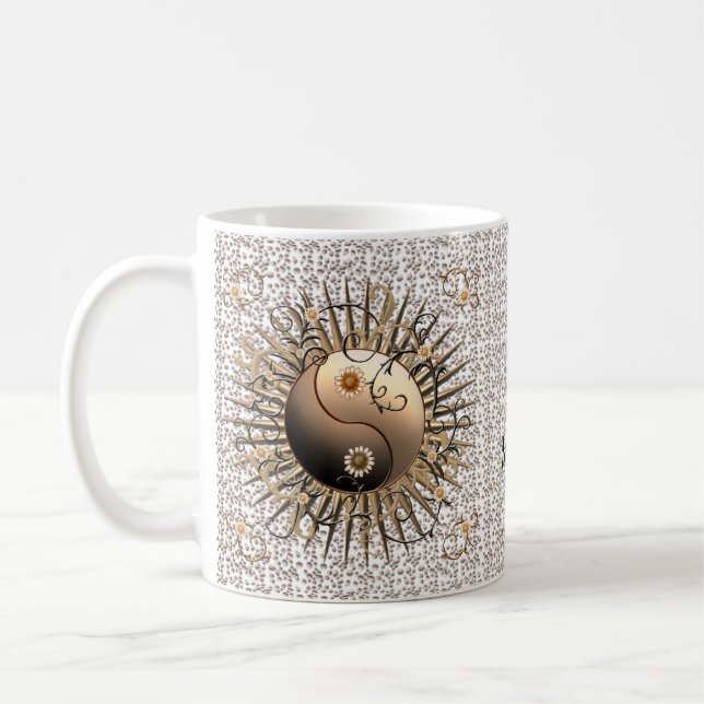 Taza De Café Daisy Yin Yang (Izquierda)
