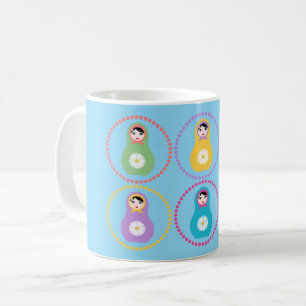 Taza De Café Daisyflower Matryoshka