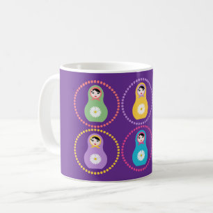 Taza De Café Daisyflower Matryoshka