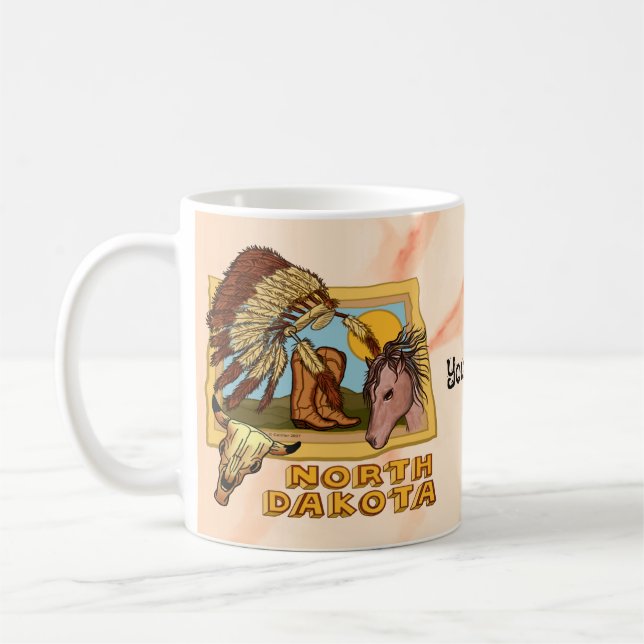 Taza De Café Dakota del Norte (Izquierda)