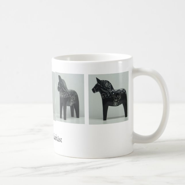 Taza De Café DALA HORSE mug - negro (Derecha)