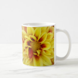 Taza De Café Dalias brillantes