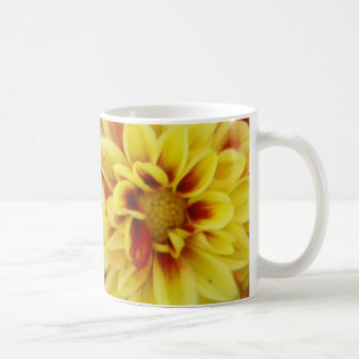 Taza De Café Dalias brillantes