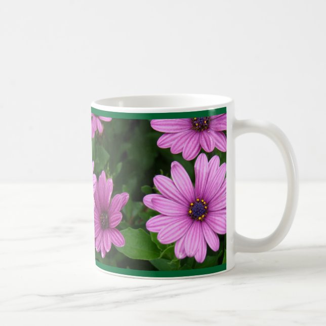 Taza De Café Dalias púrpuras (Derecha)
