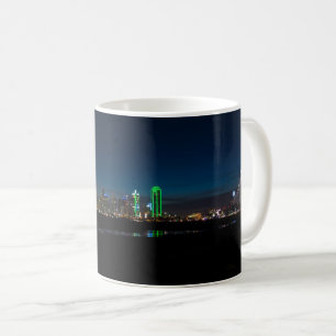 Taza De Café Dallas Skyline Dawn Pano Coffee Mug