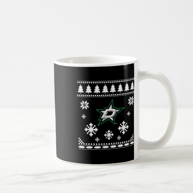 Taza De Café Dallas Stars Ugly Navidades Sweater Holidaze (Derecha)