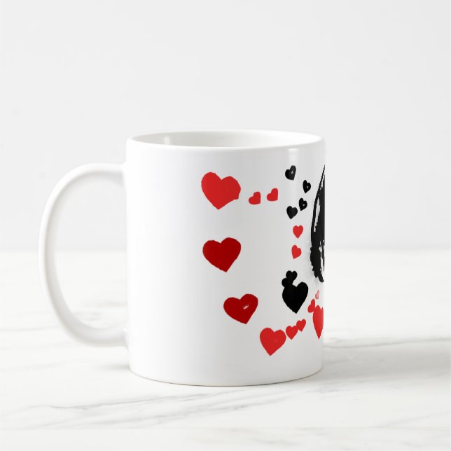 Taza De Café Dalmacia envió amor (Izquierda)