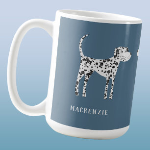 Taza De Café Dálmata Divertido Personalizado