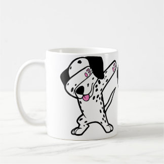 Taza De Café Dalmata haciendo Dab Bailarín Divertido Perro