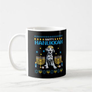 Taza De Café Dalmatian Chanukah Jewish Ugly Hanukkah Sweater Pa