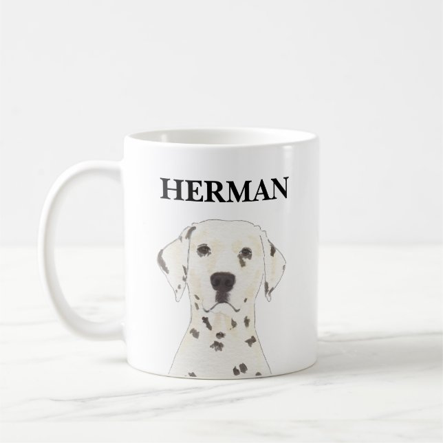 Taza De Café Dalmatiano personalizado (Izquierda)