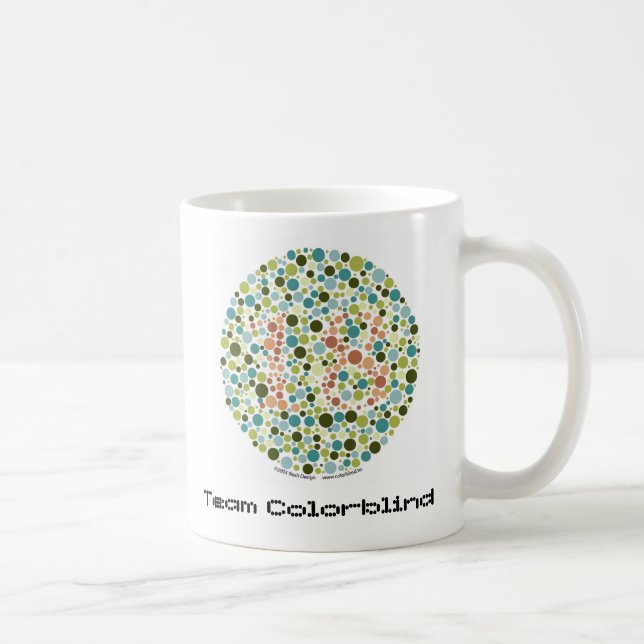 Taza de café daltónica del equipo (Derecha)
