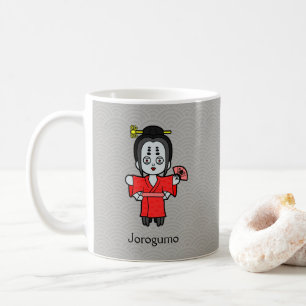 Taza De Café Dama Araña Japonesa Jorogumo: Yokai de Dibujos Ani