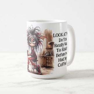 Taza De Café Dama De Café Rara Riesgo De Mug