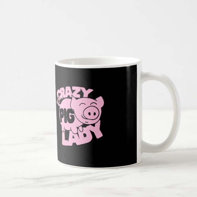 Taza De Café dama de cerdo loca (Derecha)