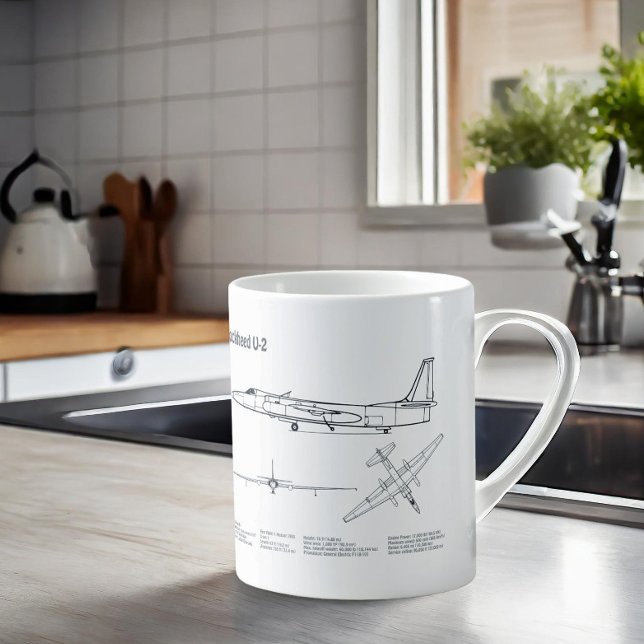 Taza De Café Dama de Dragón U-2 - Planes de Blueprint de avión  (Subido por el creador)