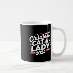 Taza De Café Dama de gato 2024 Divertidas elecciones políticas 