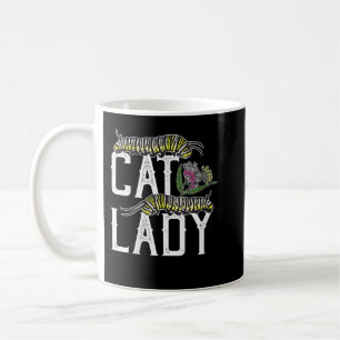Taza De Café Dama de gato de mujeres - Funny Monarch Butterfly