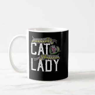 Taza De Café Dama de gato de mujeres - Funny Monarch Butterfly 