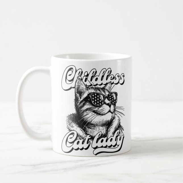 Taza De Café dama de gato sin hijos (Izquierda)